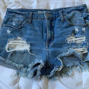 Denim shorts